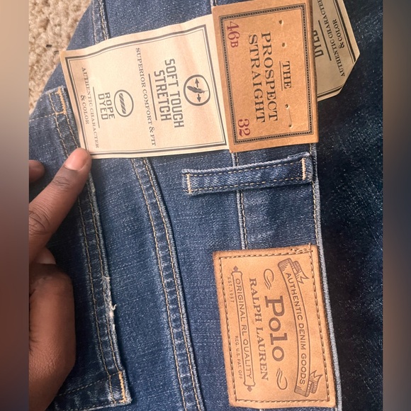 Polo Ralph Lauren Distressed Jeans Blue SZ 46b X 32